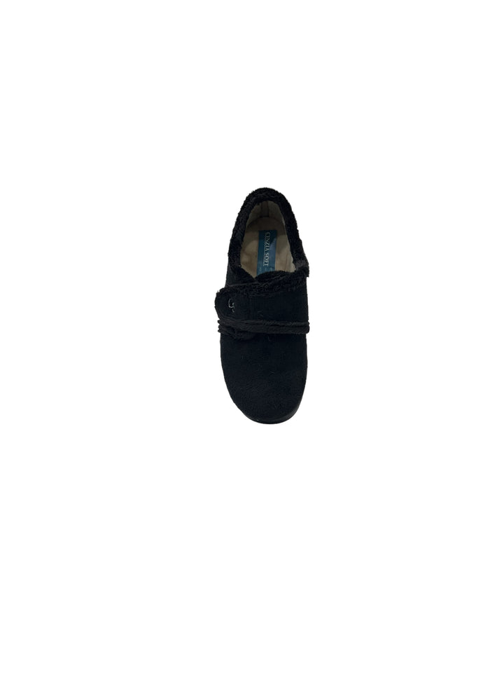 pantofole donna strappo tessuto cinziasoft art.iea3801 003 nero