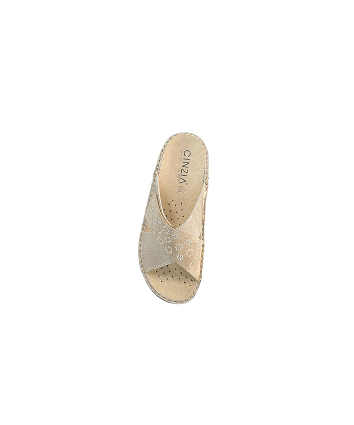 ciabatte donna pelle cinziasoft art.im2719ra-kc001 sabbia