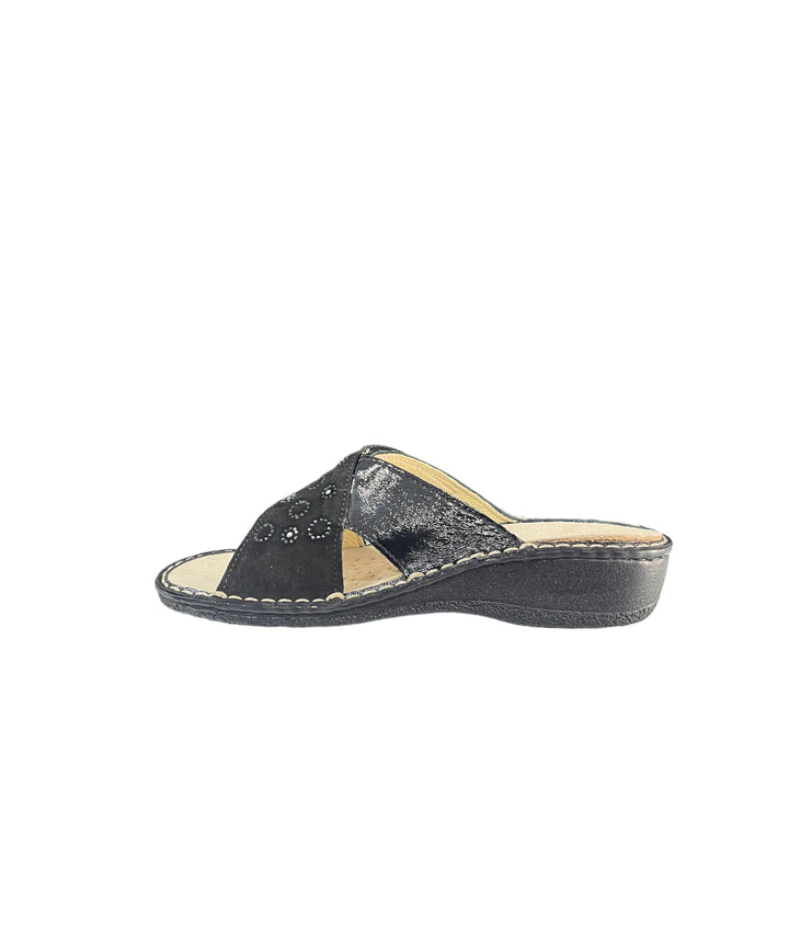 ciabatte donna pelle cinziasoft art.im2719ra-kc002 NERO