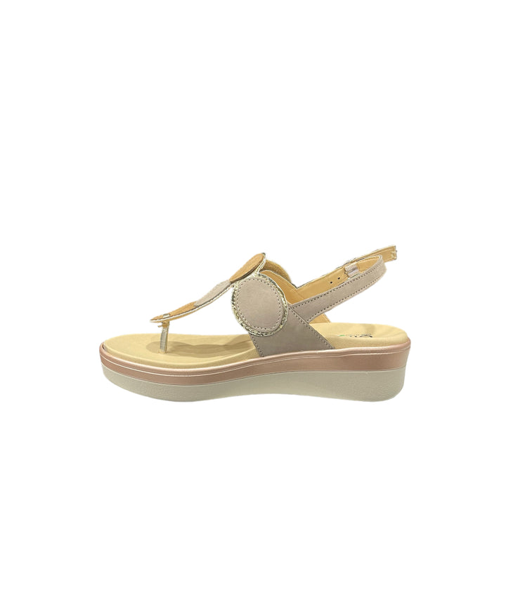 sandali donna pelle cinziasoft art.io10116nbs-002 taupe-cuoio
