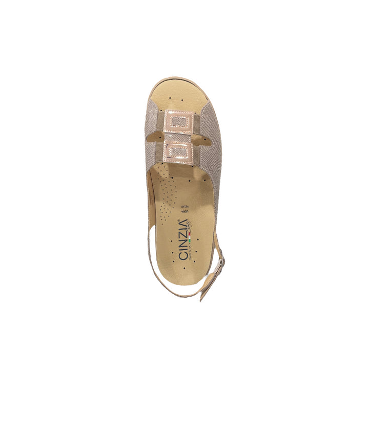 sandali donna confort pelle cinzia soft art.io12135pws-001 TAUPE