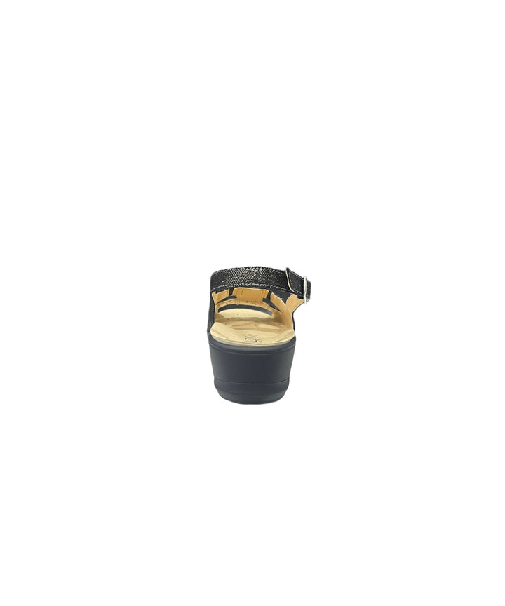 sandali donna pelle cinziasoft art.io12135pws-002 nero-acciaio