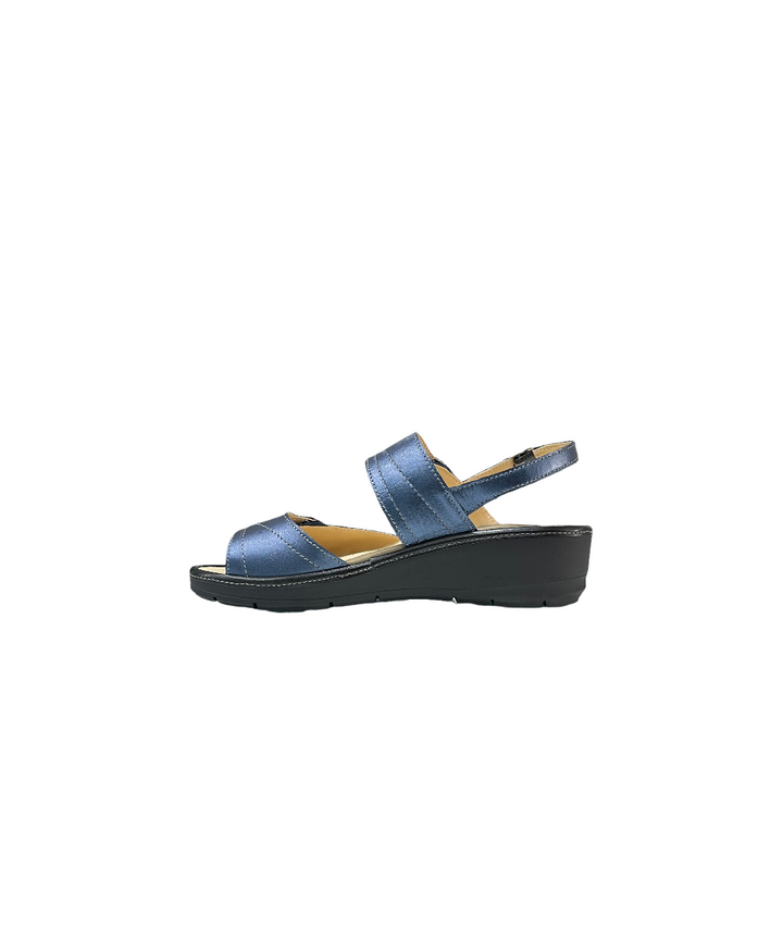 sandali donna confort pelle cinzia soft art.io12533plsc-blu