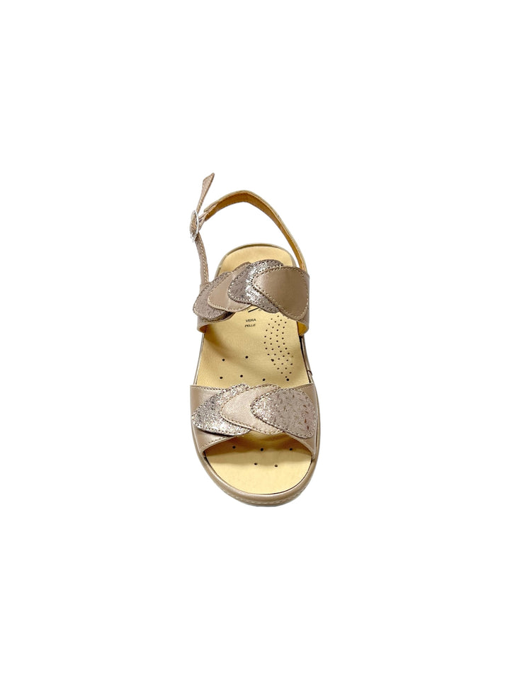 sandali plantare estraibile donna pelle cinziasoft art.io12632p 001 oro