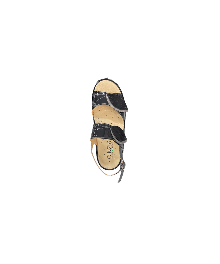 sandali donna confort pelle cinzia soft art.io7533pvsc001 nero