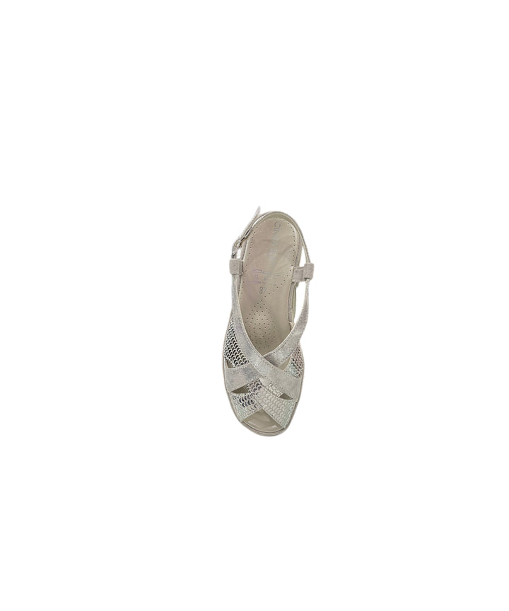 sandali confort donna pelle cinziasoft art.ip1teanfg001 ARGENTO