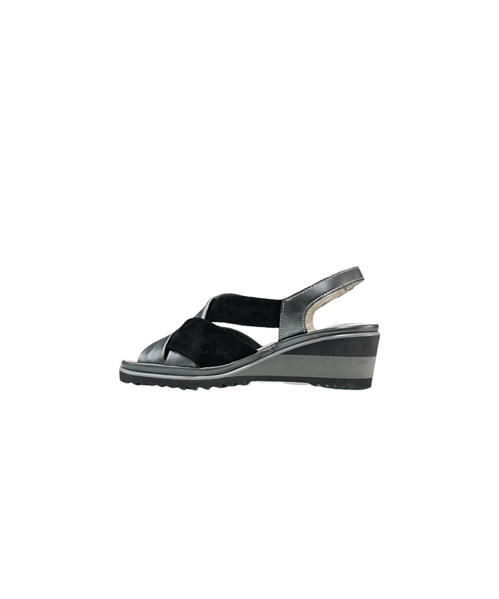 sandali donna confort pelle cinzia soft art.ip1rosya-pc002 nero-antracite