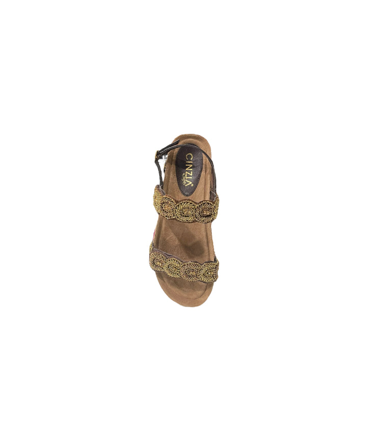 sandali donna pelle cinziasoft art.it1008002 bronzo