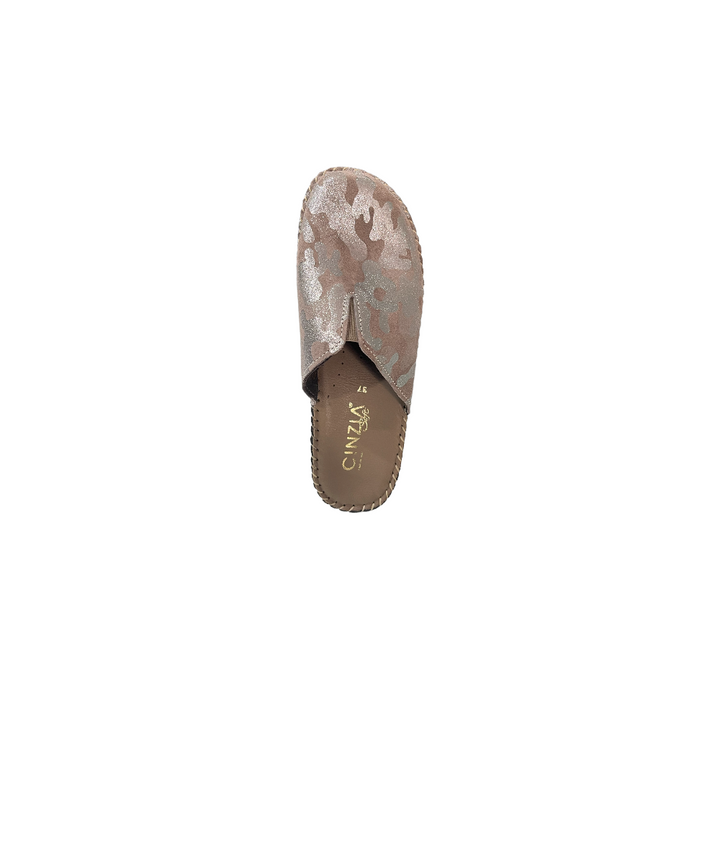 pantofola donna pelle cinziasoft art.iu4020ml003 castoro