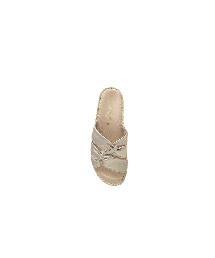 ciabatte donna pelle cinziasoft art.iu500813-l-004 oro chiaro