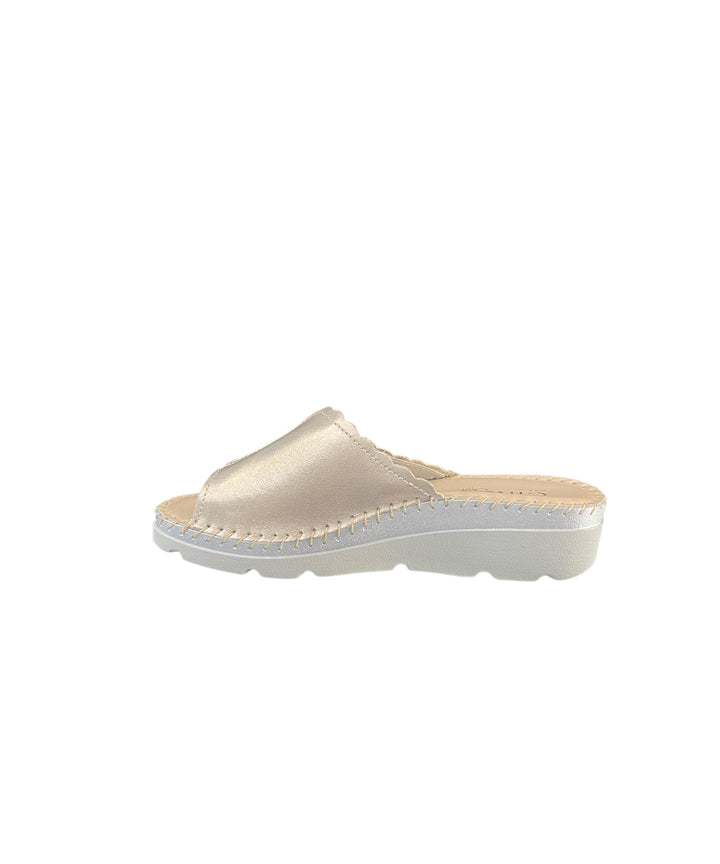 ciabatte donna pelle cinziasoft art.iu502012-n-004 oro chiaro