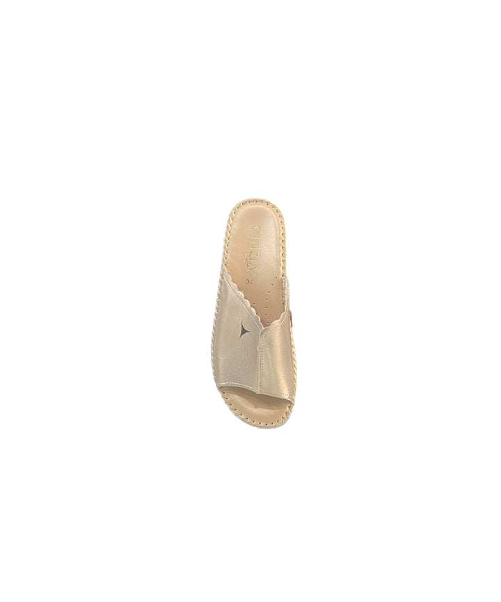 ciabatte donna pelle cinziasoft art.iu502012-n-004 oro chiaro