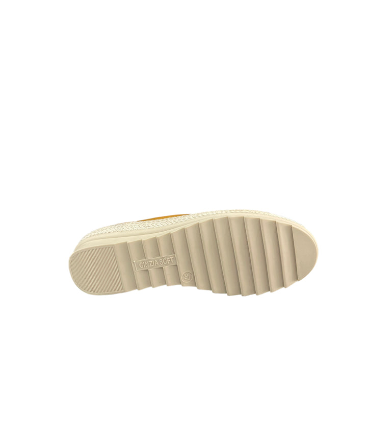 slip-on donna pelle cinziasoft art.iv1819783-aw-001 senape