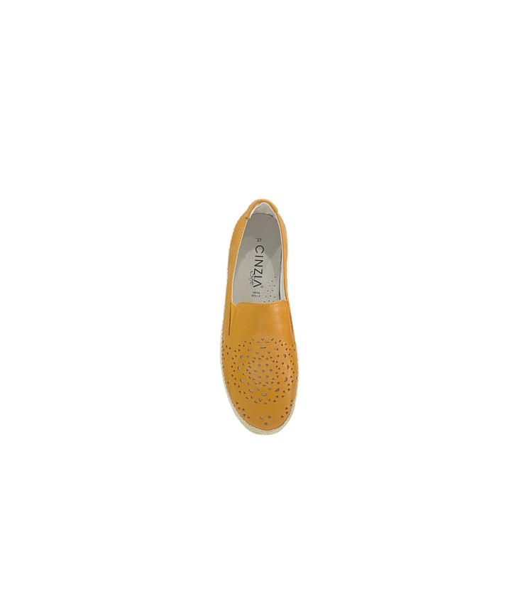 slip-on donna pelle cinziasoft art.iv1819783-aw-001 senape