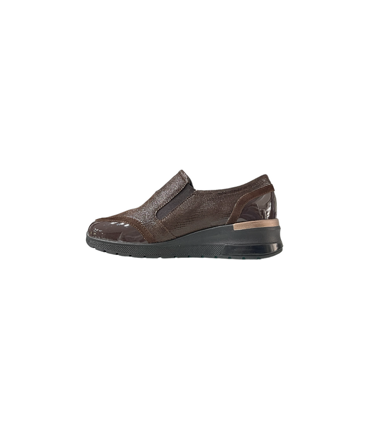 sneakers donna pelle scamosciata cinziasoft art.iv18932-ss002 cacao