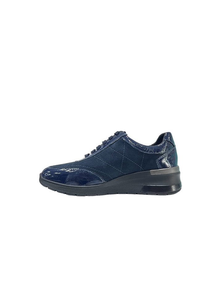 sneakers donna pelle zip cinziasoft art.iv420284002 blu