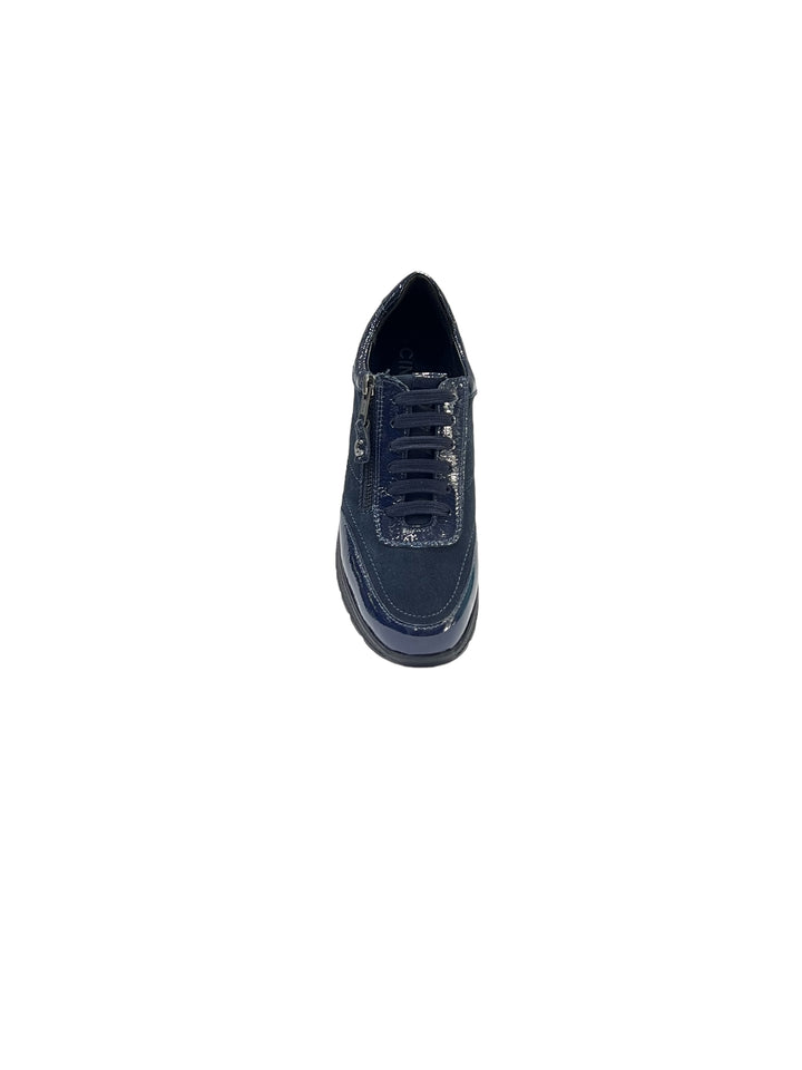 sneakers donna pelle zip cinziasoft art.iv420284002 blu