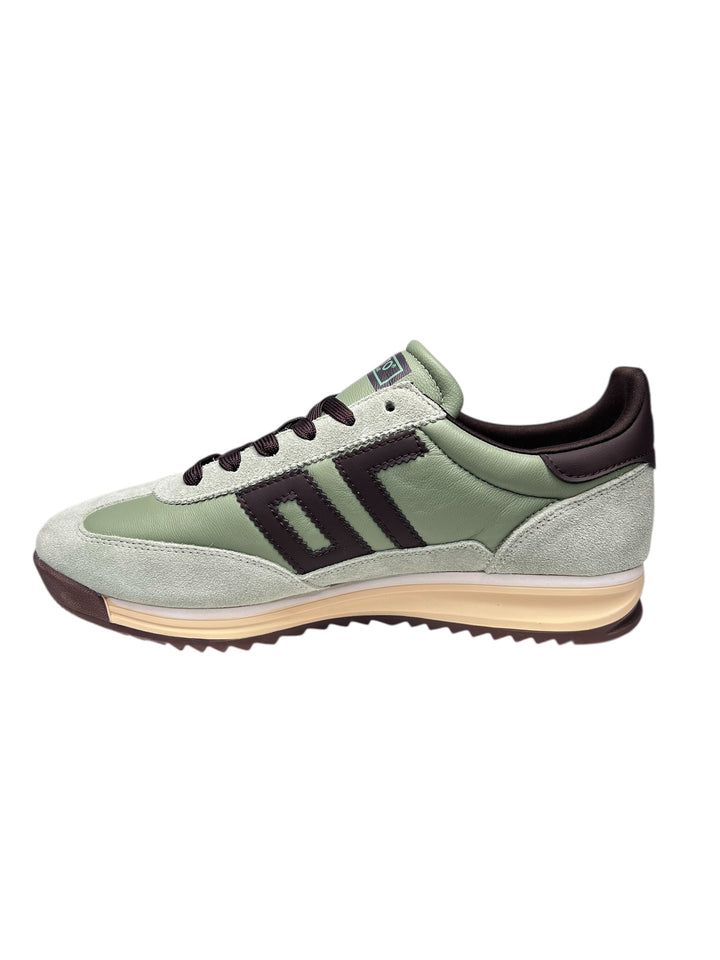 sneaker uomo pelle army-coffee
