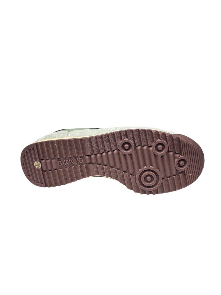 sneaker uomo pelle army-coffee