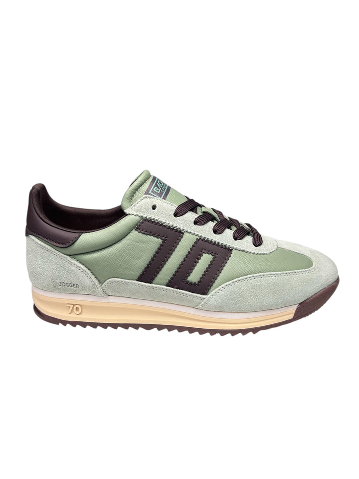 sneaker uomo pelle army-coffee