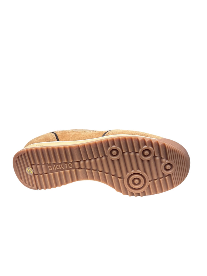 sneaker donna pelle beige-coffee