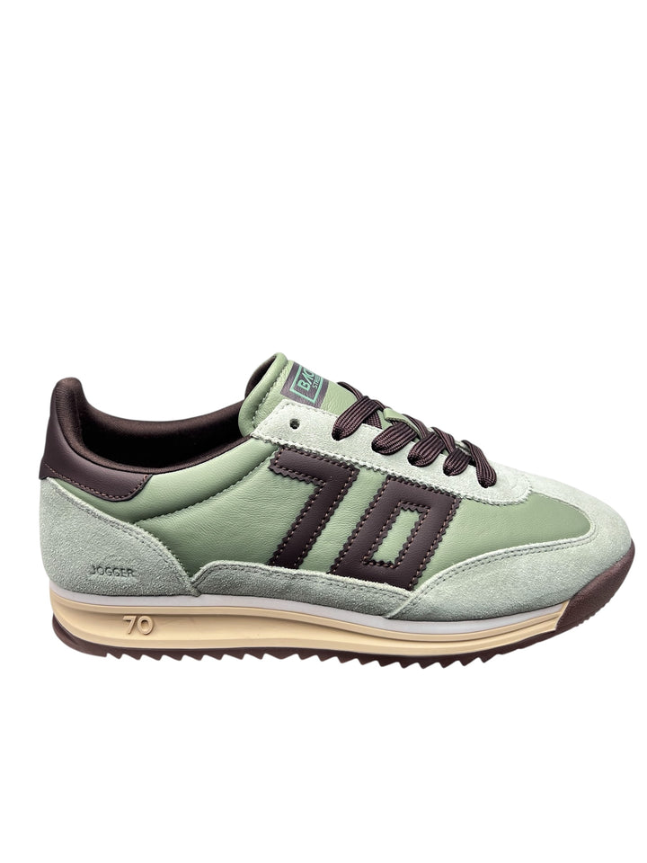 sneaker donna pelle army-coffee