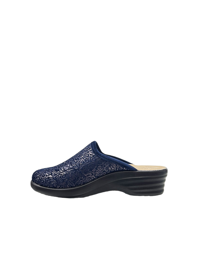 pantofole donna tessuto fly flot art. l8p44 blu