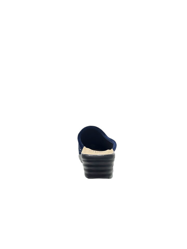 pantofole donna tessuto fly flot art. l8p44 blu
