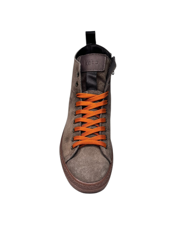 sneaker alta uomo pelle scamosciata foca