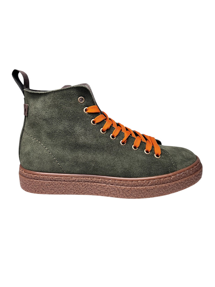 sneaker alta uomo pelle scamosciata mimetico