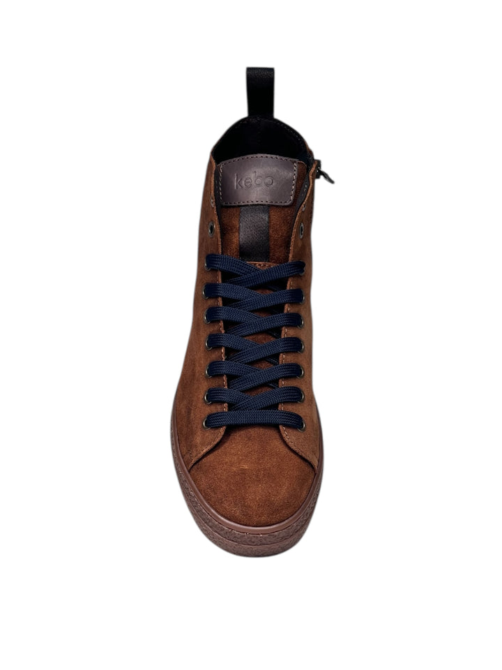 sneaker alta uomo pelle scamosciata snuff
