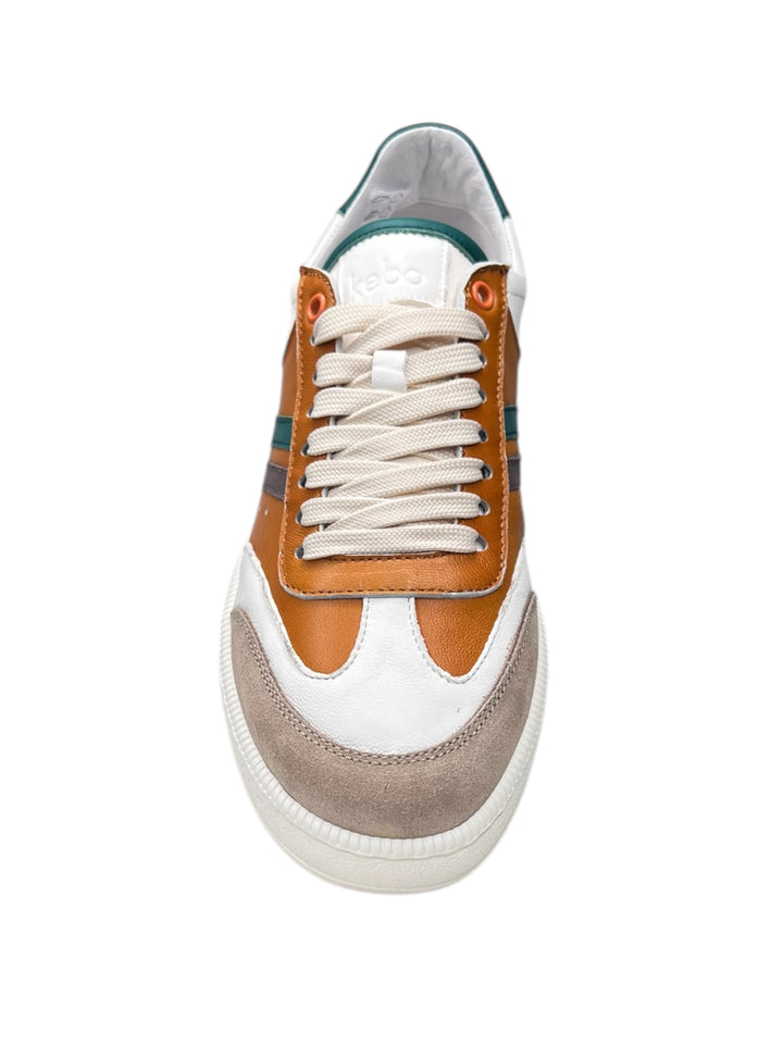 sneakers uomo pelle kebo art. lg5010 sabbia