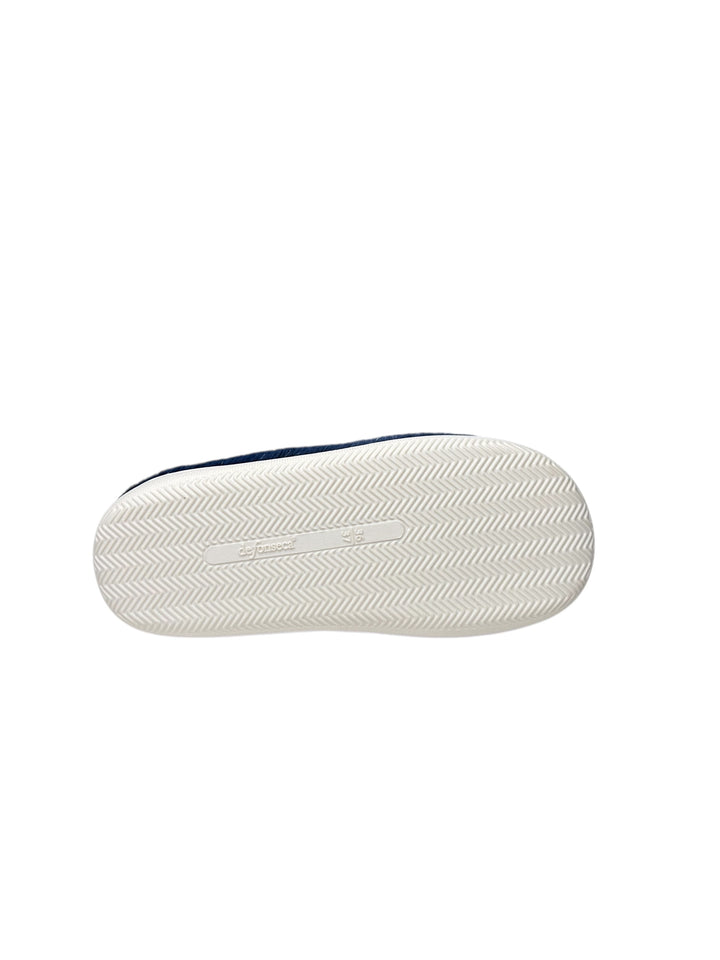 pantofola donna tessuto blu