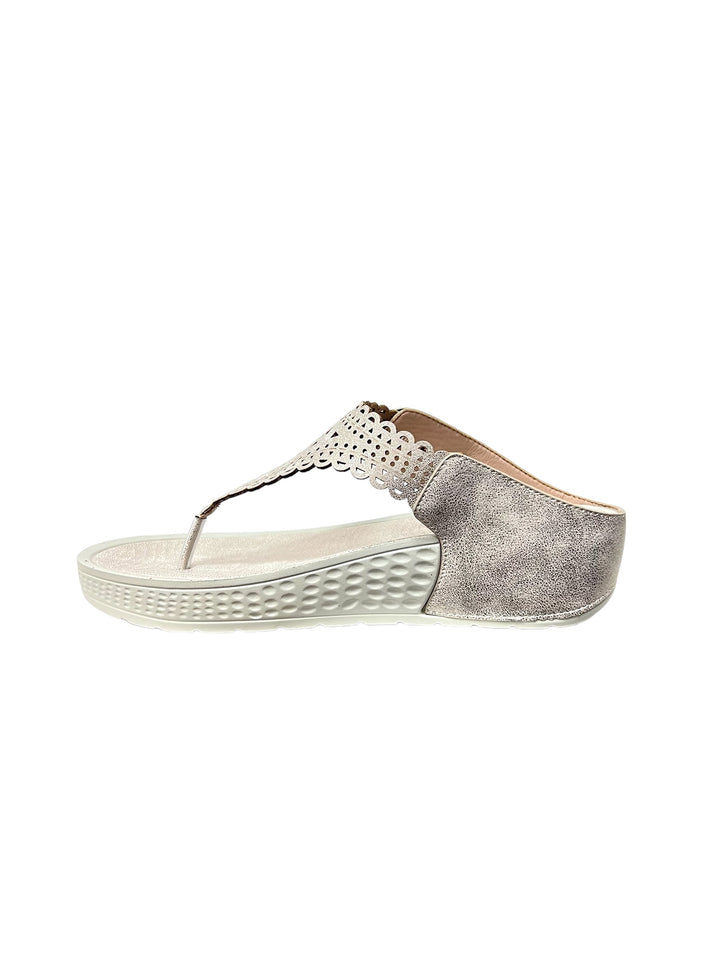 sandali infradito donna cinzia soft art. mca1032002 platino