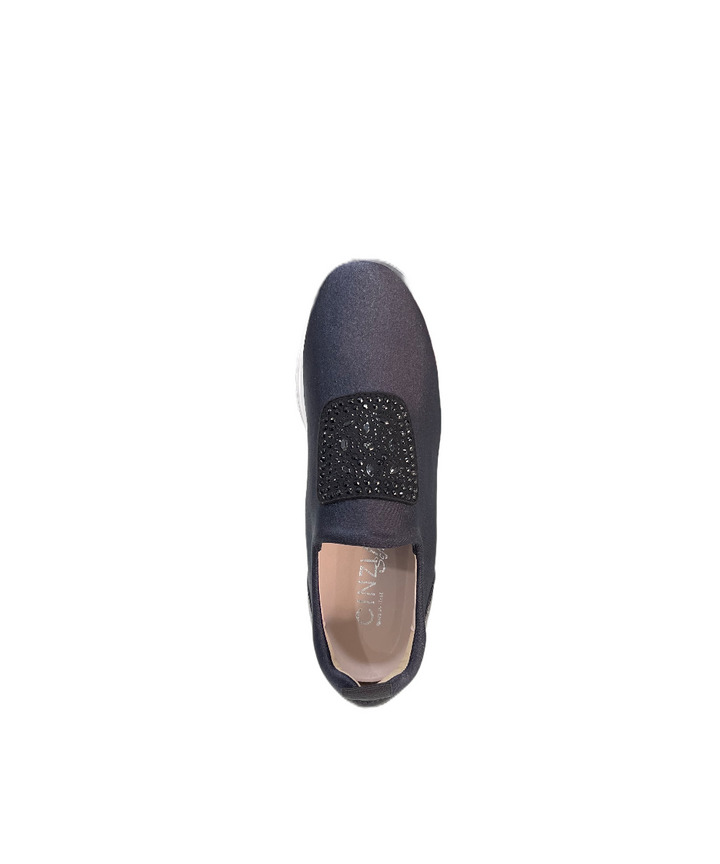 sneakers slip-on tessuto elasticizzato cinzia soft art.mm113638-002 nero