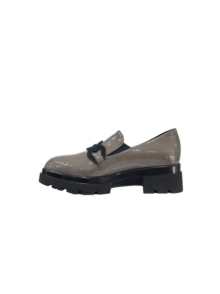 slip-on donna pelle cinziasoft art.mm4837 001 fango-nero
