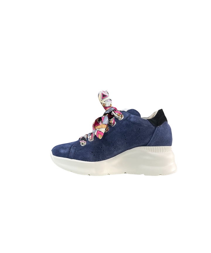 sneakers donna camoscio cinzia soft art.mm554138-001 blu