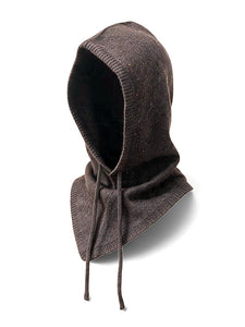 balaclava da donna viscosa-lana ruyisa art.mz26044 marrone