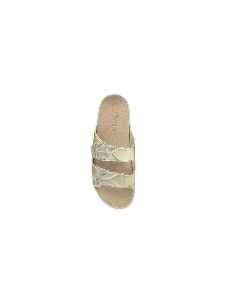 ciabatte donna pelle cinziasoft art.mzk46-002 platino