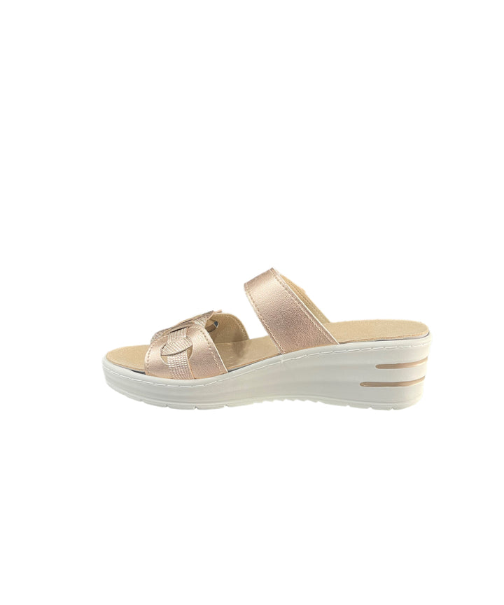 ciabatte donna pelle cinziasoft art.mzm49-001 rame