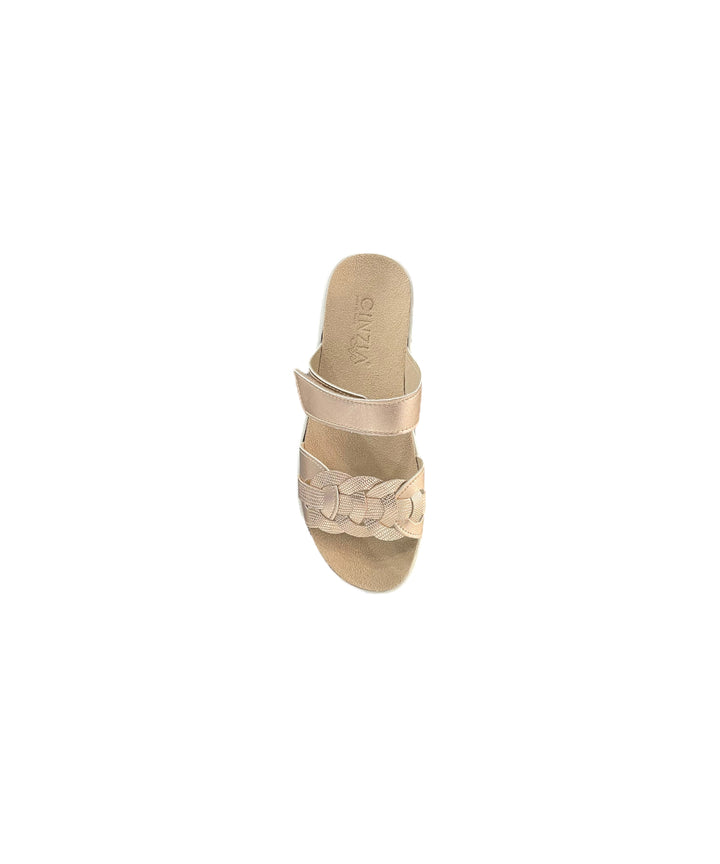 ciabatte donna pelle cinziasoft art.mzm49-001 rame