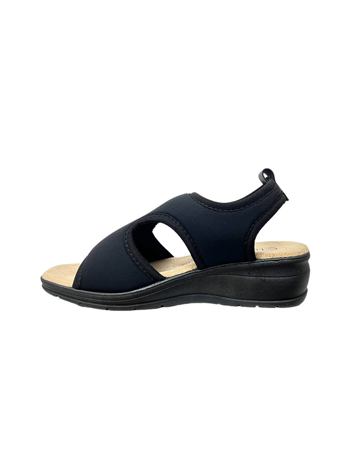 sandali donna tessuto elasticizzato cinziasoft art.ng4801003 nero