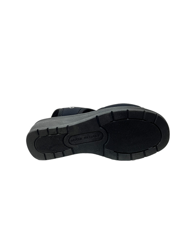 sandali donna tessuto elasticizzato cinziasoft art.ng4801003 nero