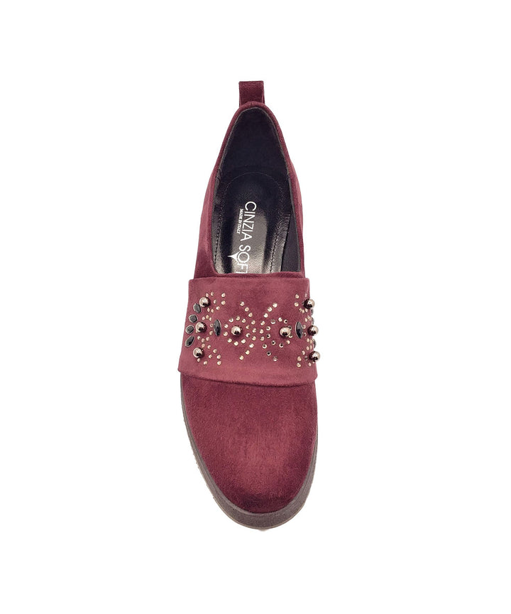 scarpa accollata cinziasoft paa40 bordò