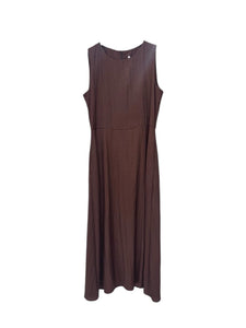 abito lungo donna tee time art.e26pic36866tt cioccolato