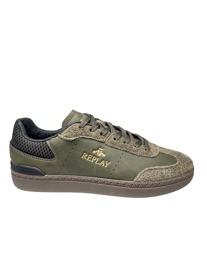 sneaker uomo verde militare