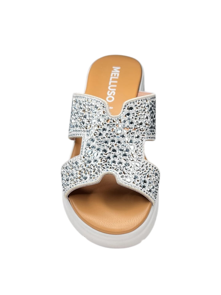 ciabatta donna in pelle offwhite