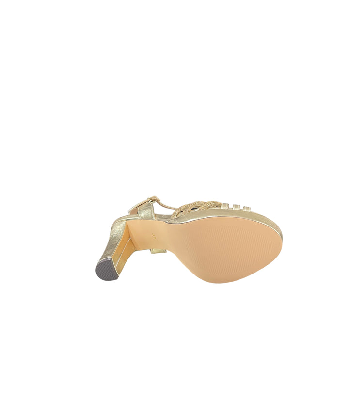 sandali donna strass queen helena art.s2808 gold