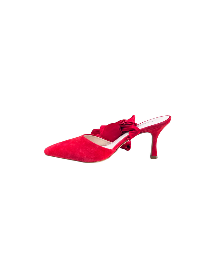 slingback donna camoscio toscablu art.s389 rosso