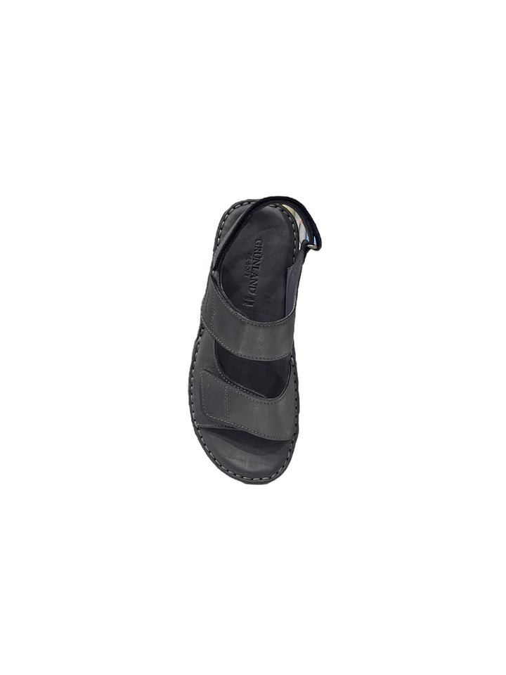 sandali uomo pelle grunland art.sa1241 nero